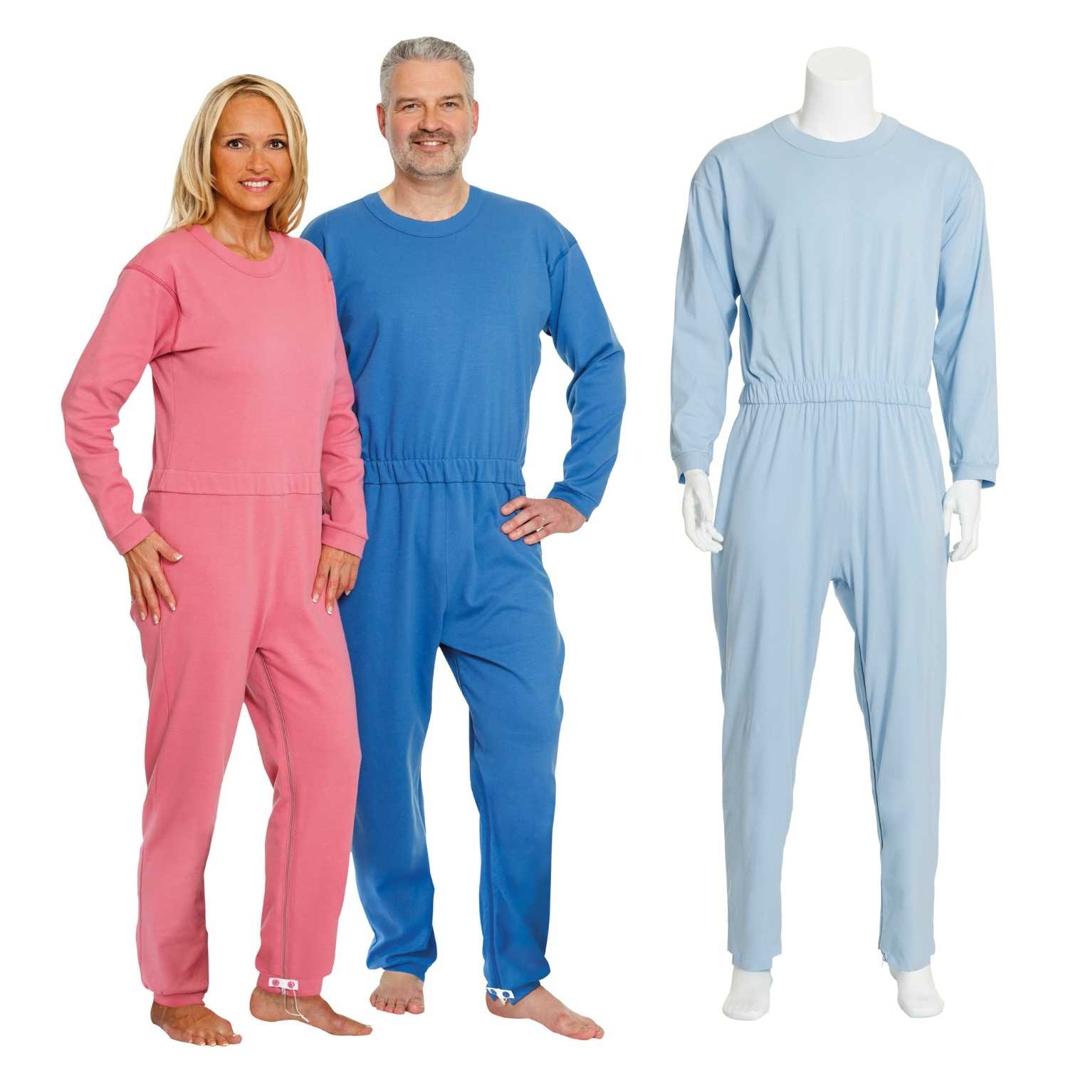 Suprima 4688, Pflegeoverall 100% BW, lang, Rücken-RV, Bein-RV, unisex - versch. Farben, Gr. S-XXL
